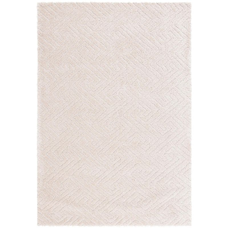 Tahoe Shag THO652 Power Loomed Indoor Area Rug - Beige - 4'x6' - Safavieh