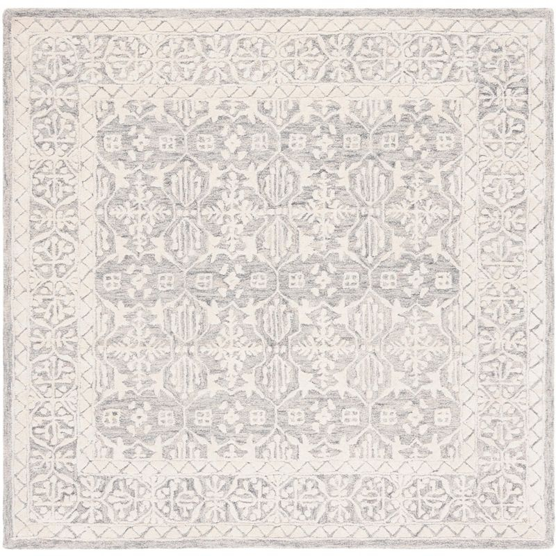 Metro MET903 Hand Tufted Indoor Area Rug - Grey/Ivory - 6'x6' - Safavieh