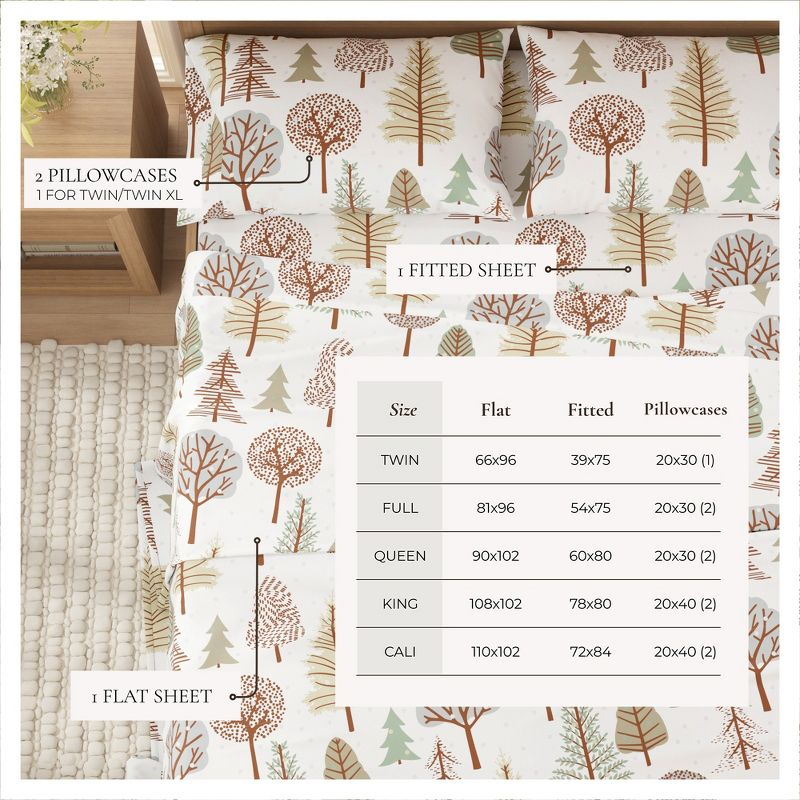 FreshFolds 100% Cotton Lodge Printed Flannel Sheet Set