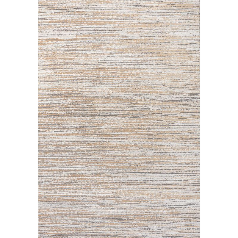 JONATHAN Y Loom Modern Strie'  Beige/Gray 3 ft. x 5 ft. Area Rug