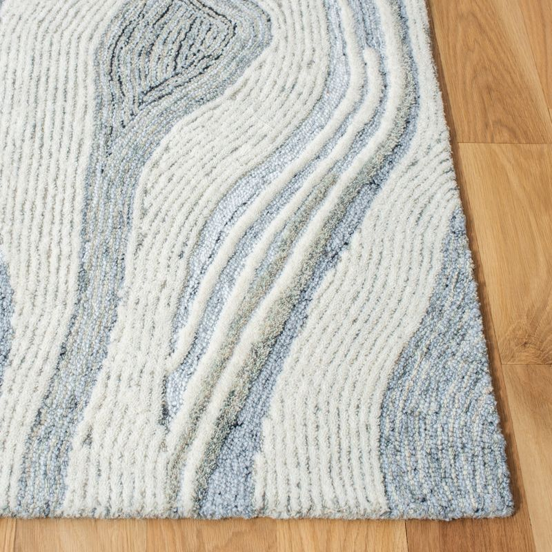 Fifth Avenue FTV121 Hand Tufted Indoor Area Rug - Grey/Ivory - 6'x6' - Safavieh