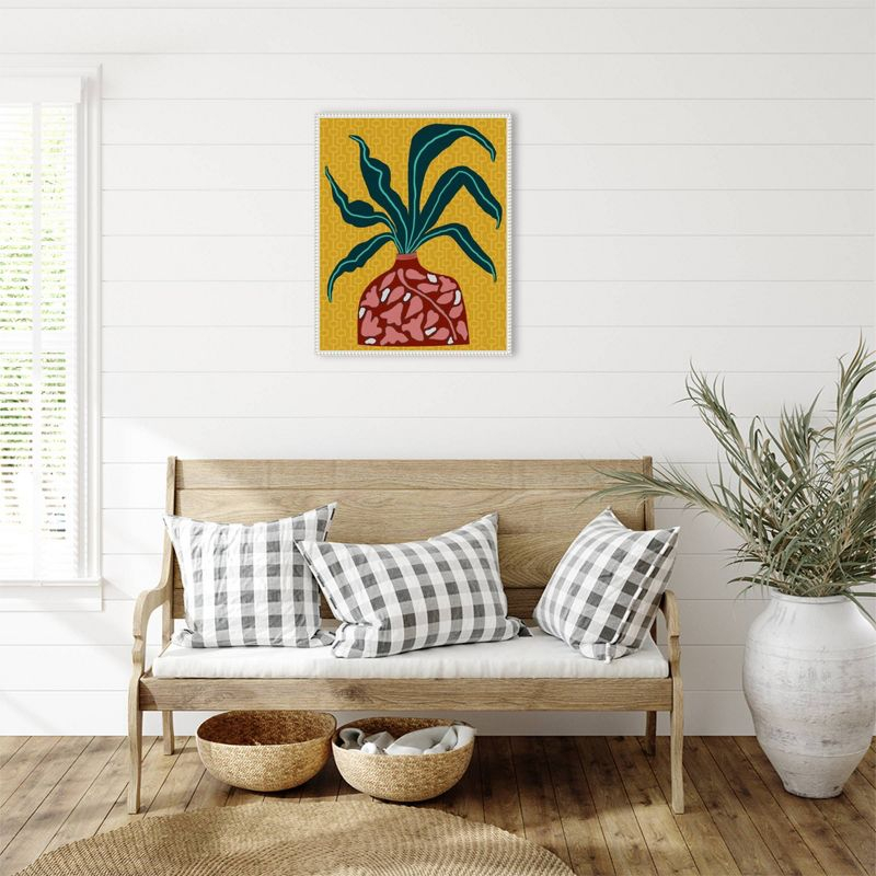 Amanti Art 23"x28" Snappy Botanical III by Regina Moore Framed Canvas Wall Art Print