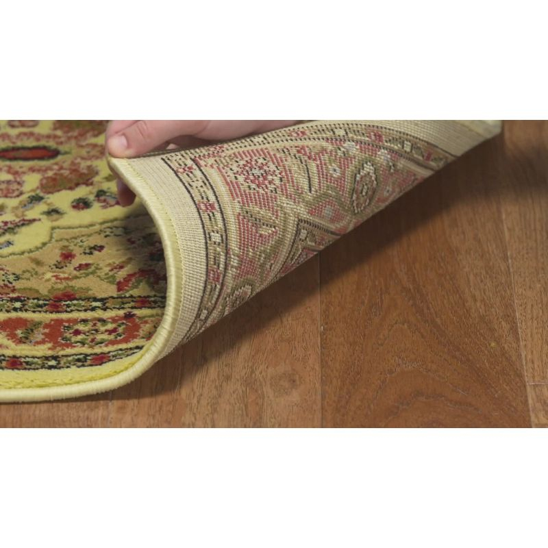 Lyndhurst LNH330 Power Loomed Area Rug - Ivory/Rust - 4'x6' - Safavieh.