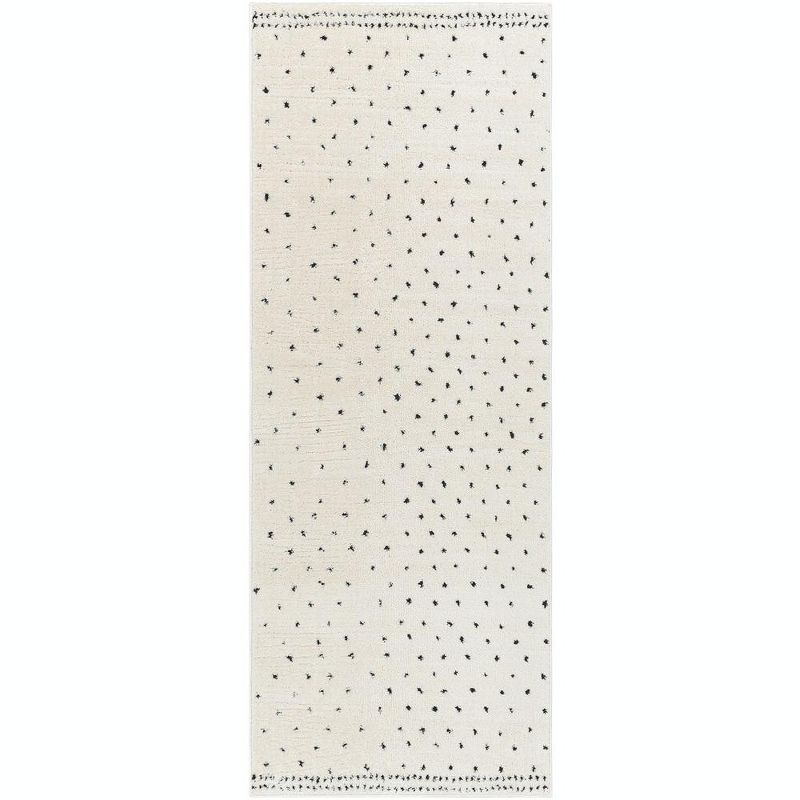 Mark & Day Monisha 2'8"x7'3" Runner Woven Indoor Area Rugs Ivory/Black