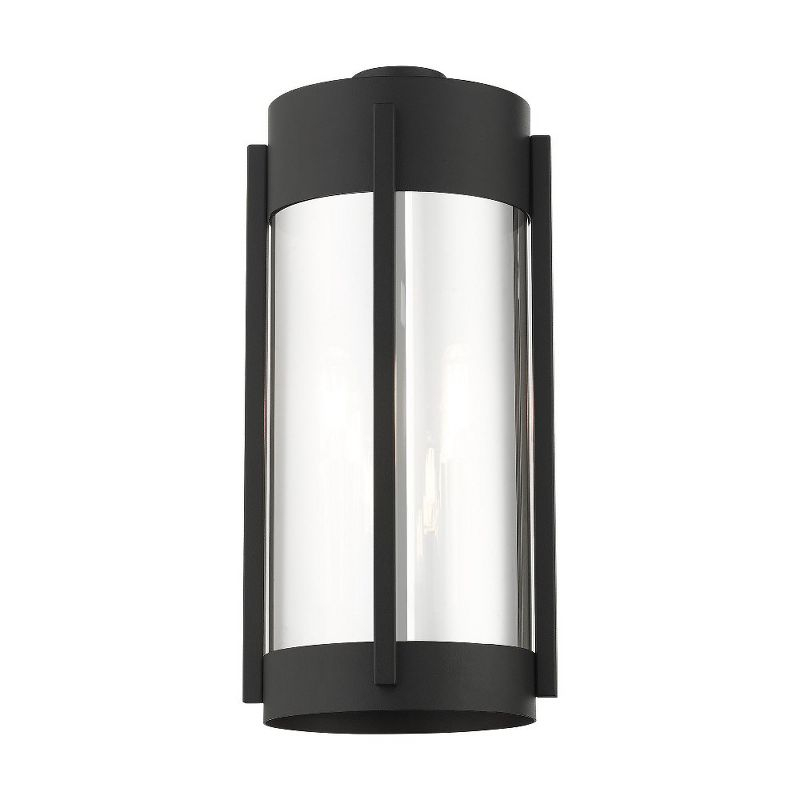 Livex Lighting Sheridan 2 - Light Wall Light in  Black/Brushed Nickel