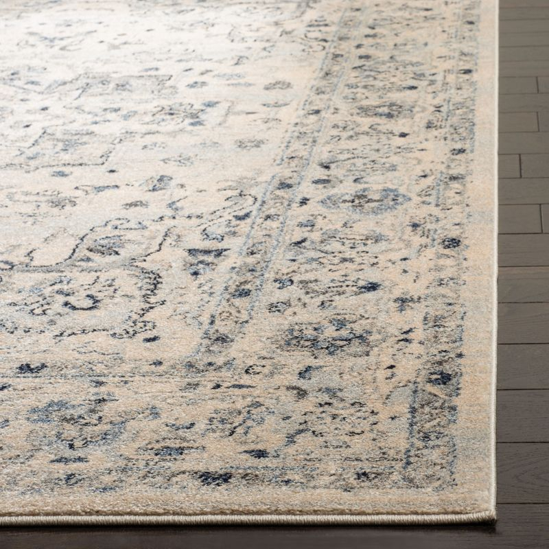 Charleston CHL411 Loomed Indoor Area Rug - Ivory/Light Blue - 6'7"x6'7" - Safavieh