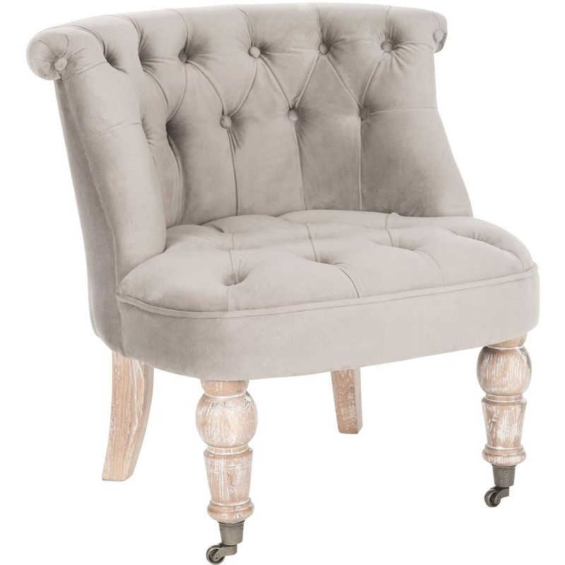 Carlin Tuffted Chair - MCR4711 - Mushroom - Safavieh