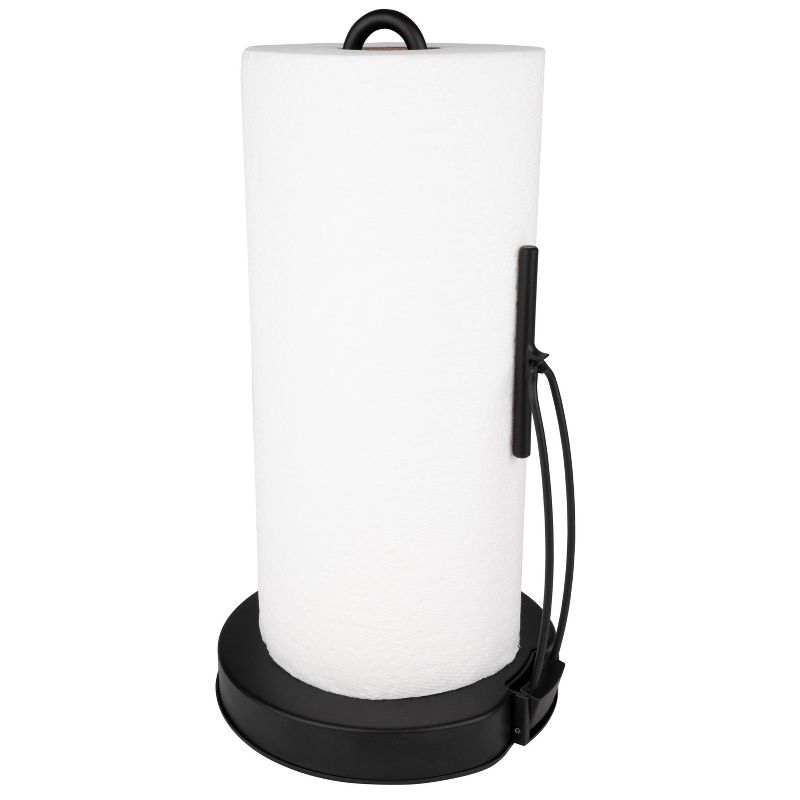 Spectrum Diversified Euro Tension Paper Towel Holder Black