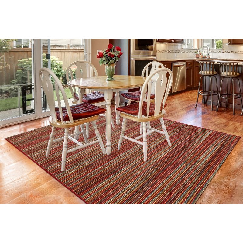 Liora Manne Marina Stripes Indoor/Outdoor Rug Saffron 3'3" x 4'11"