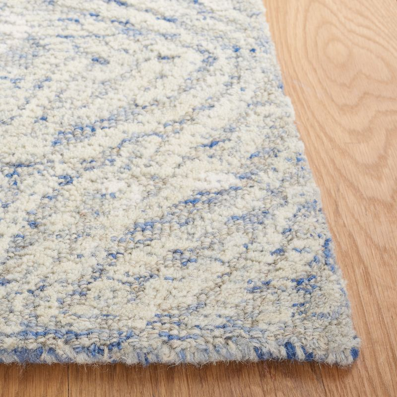 Metro MET905 Hand Tufted Area Rug - Blue/Ivory - 6'x6' - Safavieh.