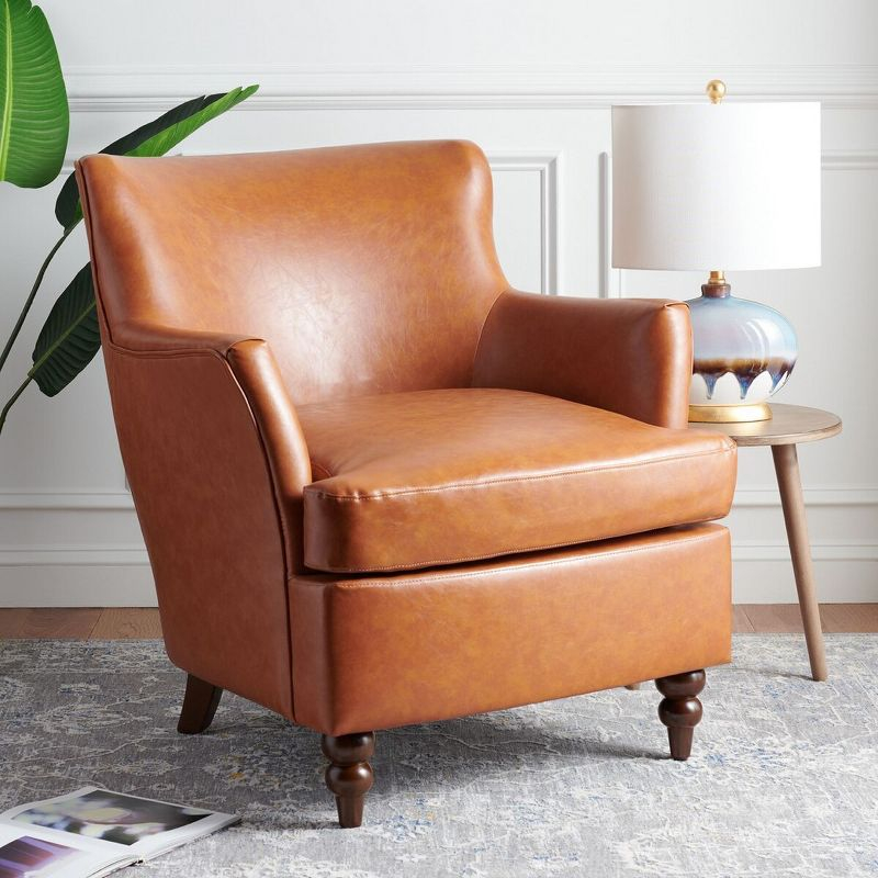 Levin Accent Chair - ACH4008 - Cognac - Safavieh
