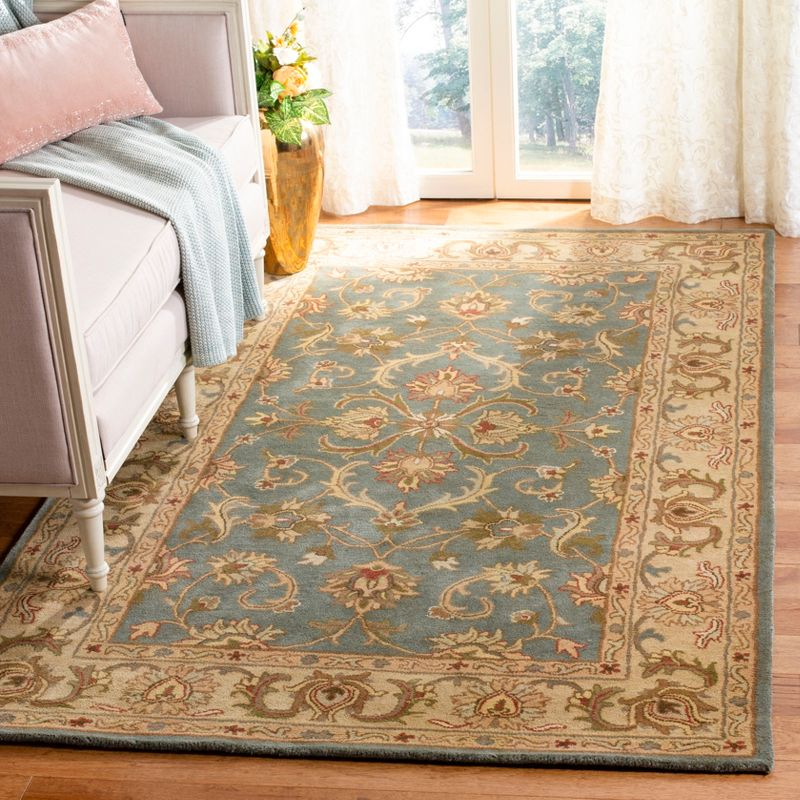 Heritage HG811 Hand Tufted Area Rug - Blue/Beige - 5'x8' - Safavieh.