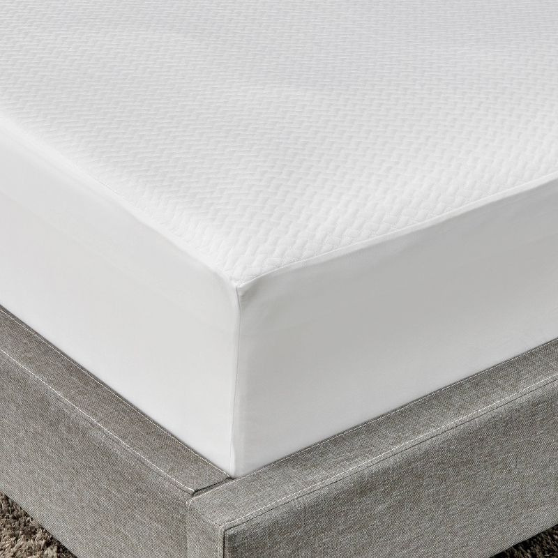Allerease Full Perfect Protection Quilted Luxury Waterproof Machine Washable Fitted Mattress Protector: Polyester, OEKO-TEX Certified