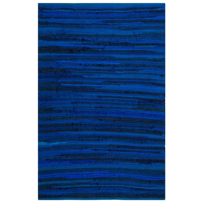 Rag Rug RAR130 Hand Woven Indoor Accent Rug - Blue/Multi - 2'x3' - Safavieh.