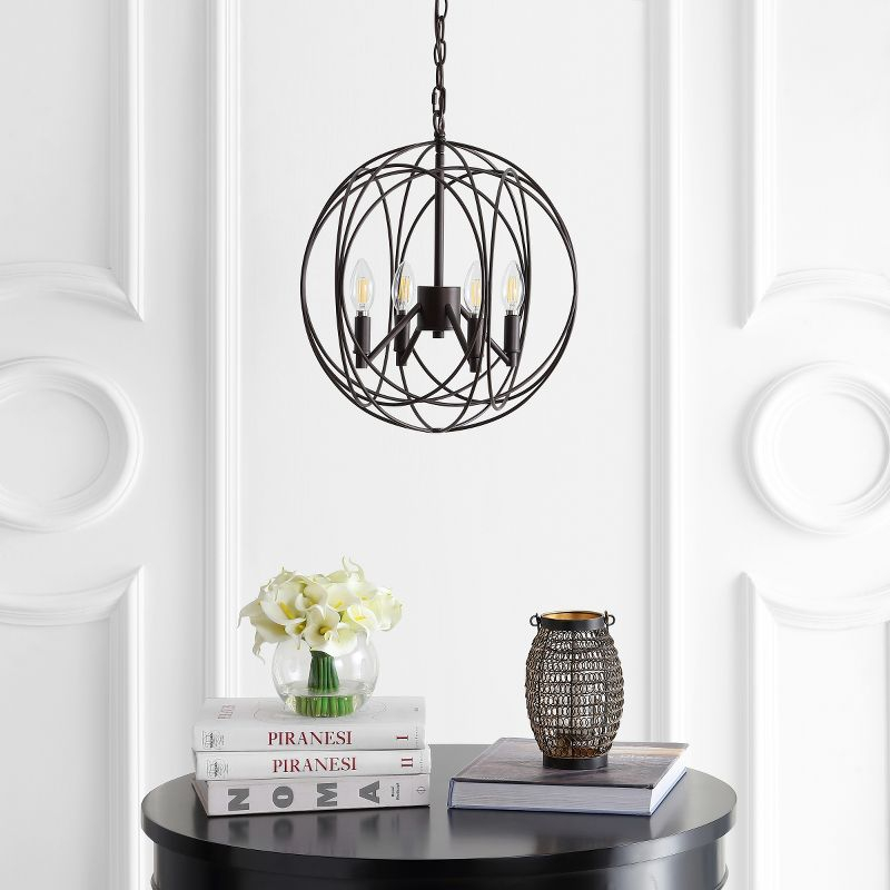 Cason 4 Light 15.75" Pendant - PND4055 - Brass - Safavieh