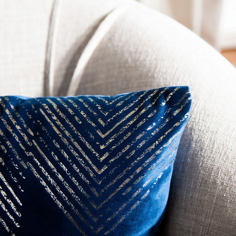 Sarla Pillow - Navy/Grey - 12"X20" - Safavieh