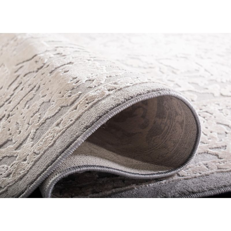 Reflection RFT665 Power Loomed Indoor Accent Rug - 3'x3' - Light Grey/Cream - Safavieh