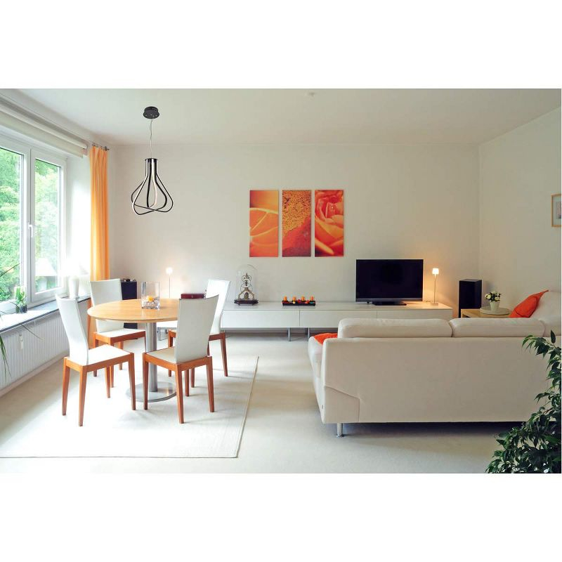 Elegant Lighting Dahlia 3 light in Black Pendant