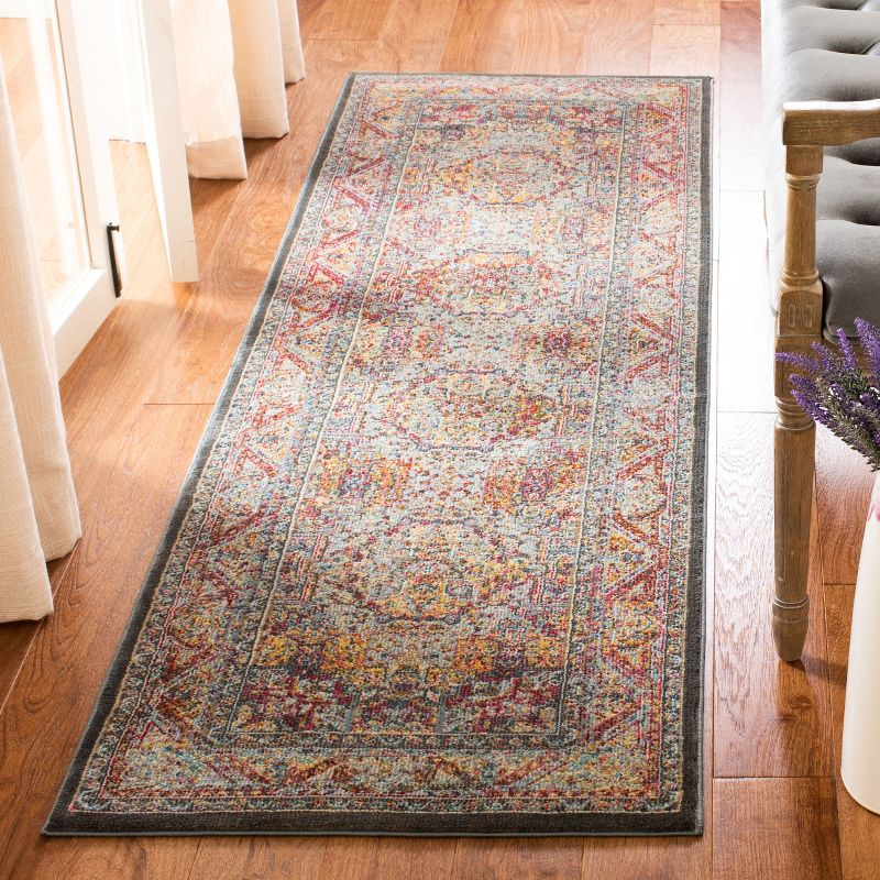 Luxor LUX322 Power Loomed Runner Rug - Ivory/Fuchsia - 2'2"x7' - Safavieh.