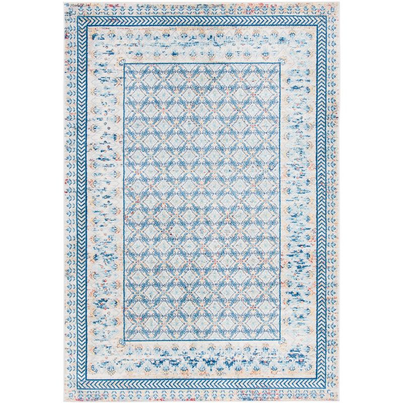 Brentwood BNT899 Power Loomed Indoor Accent Rug - Blue/Yellow - 3'x5' - Safavieh