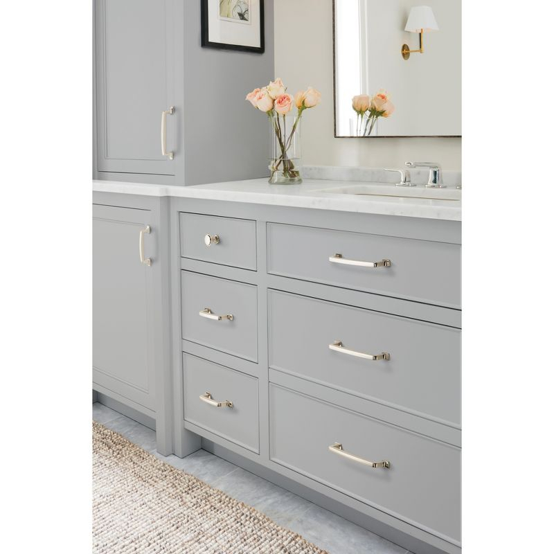 Amerock Westerly 3 inch (76mm) Center-to-Center Polished Nickel Cabinet Pull