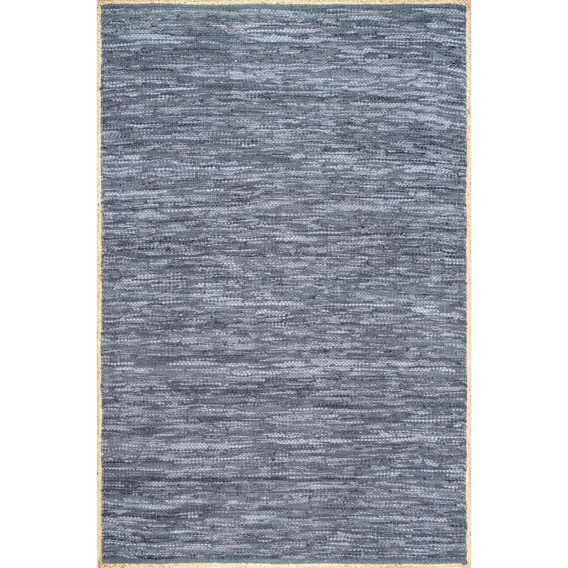 Nuloom Sabby Hand Woven Leather Flatweave Indoor Area Rug, 5' x 8'