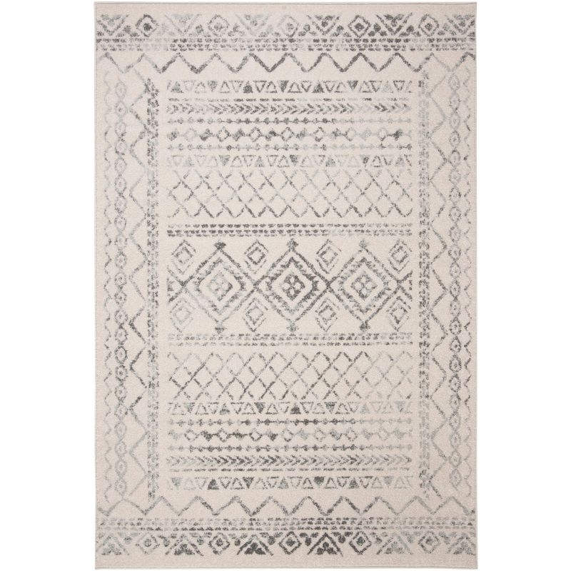 Tulum TUL268 Power Loomed Area Rug - Ivory/Grey - 6'x9' - Safavieh.