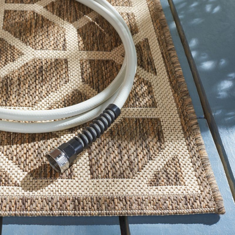 Beach House BHS127 Power Loomed Indoor/Outdoor Accent Rug - Beige/Cream - 3'x5' - Safavieh