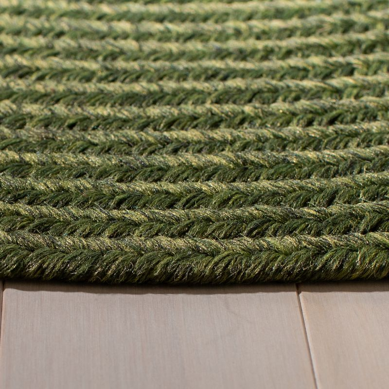 Braided BRD315 Hand Woven Area Rug - Green - 3'x5' - Safavieh.
