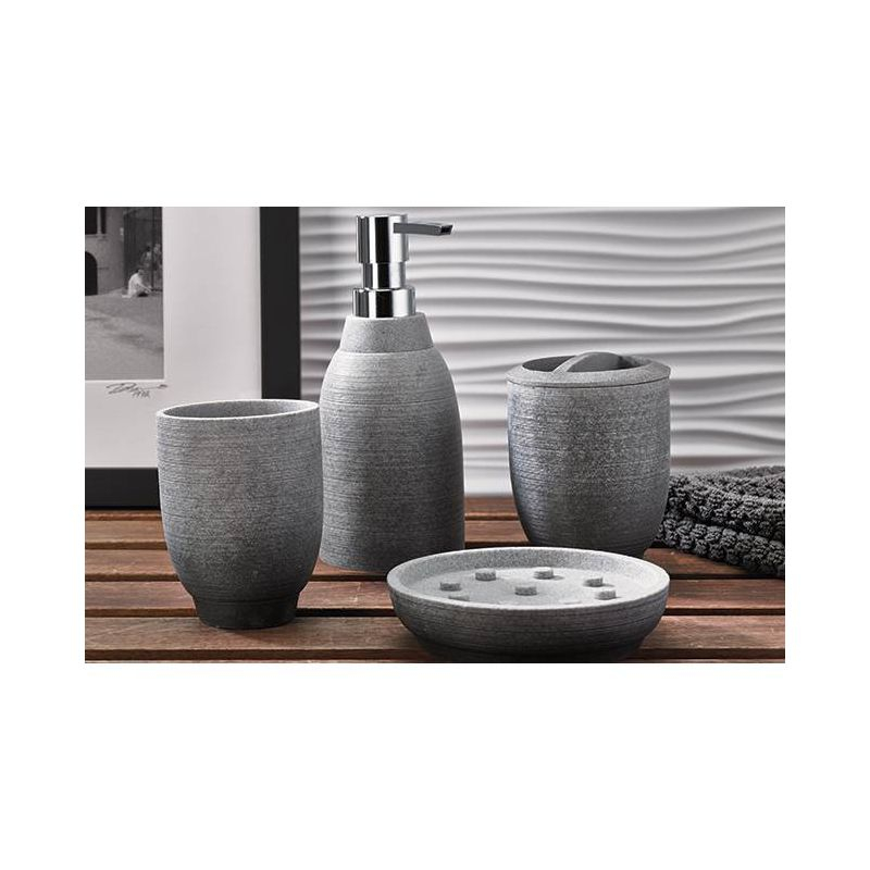 Greystone Toothbrush Holder Gray - Moda at Home