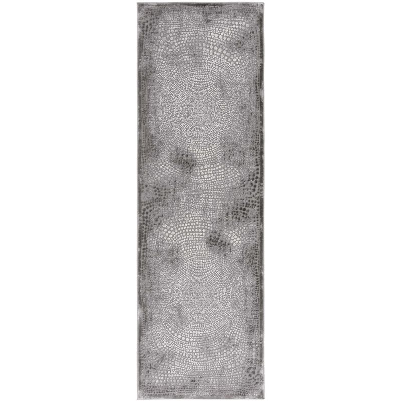 Meadow MDW333 Power Loomed Indoor Runner Rug - Grey/Ivory - 2'7"x8' - Safavieh