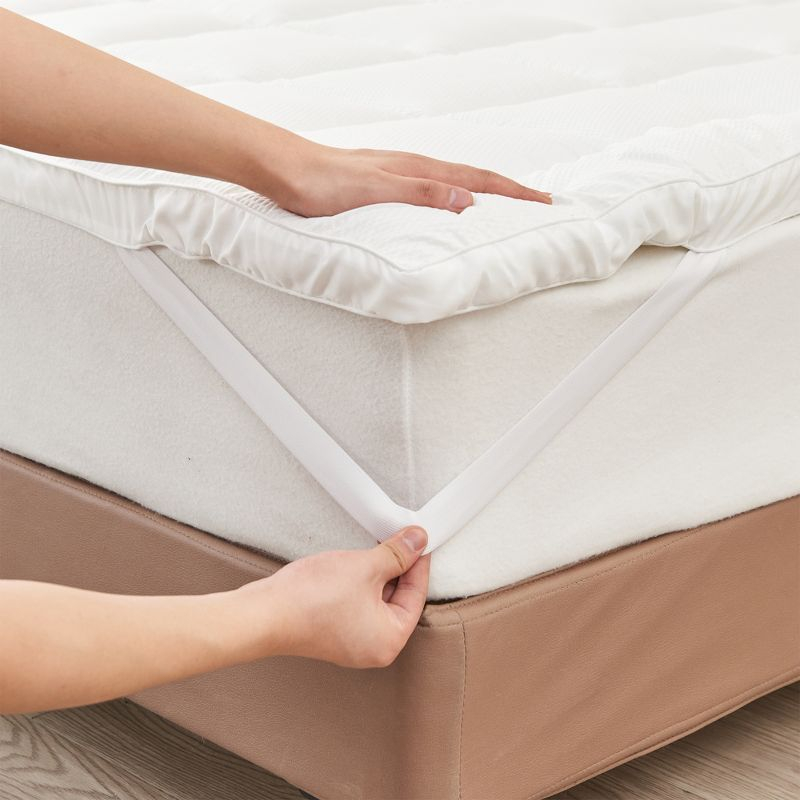 Ultra-Soft Down Alternative 2 Inch Mattress Topper - Great Bay Home (Twin XL, White)