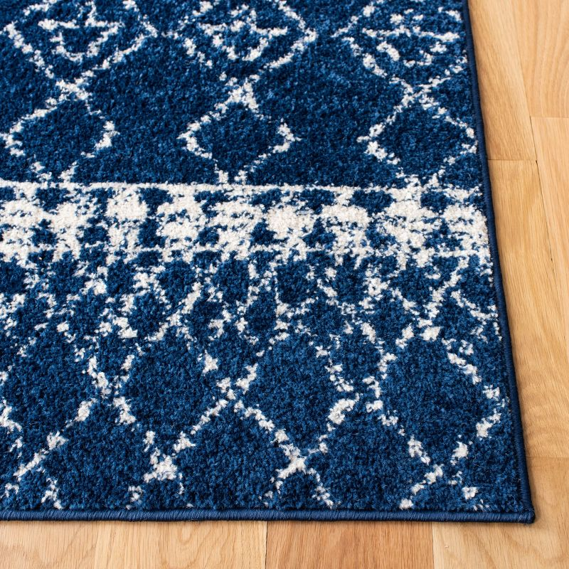 Tulum TUL229 Power Loomed Runner Rug - Navy/Ivory - 2'x11' - Safavieh.