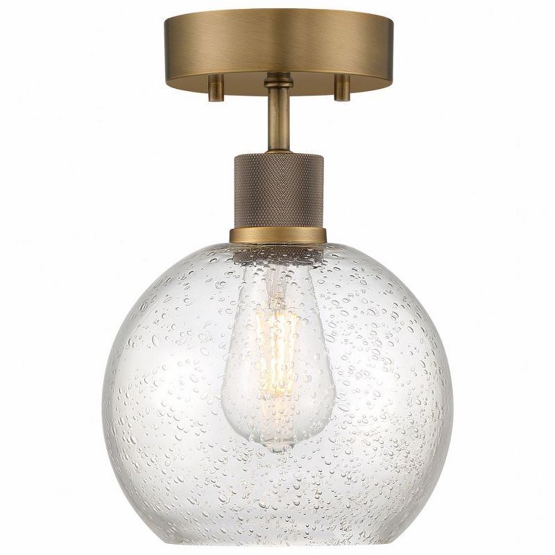 Access Lighting Port Nine 1 - Light Flush Mount in  Antique Brushed Brass