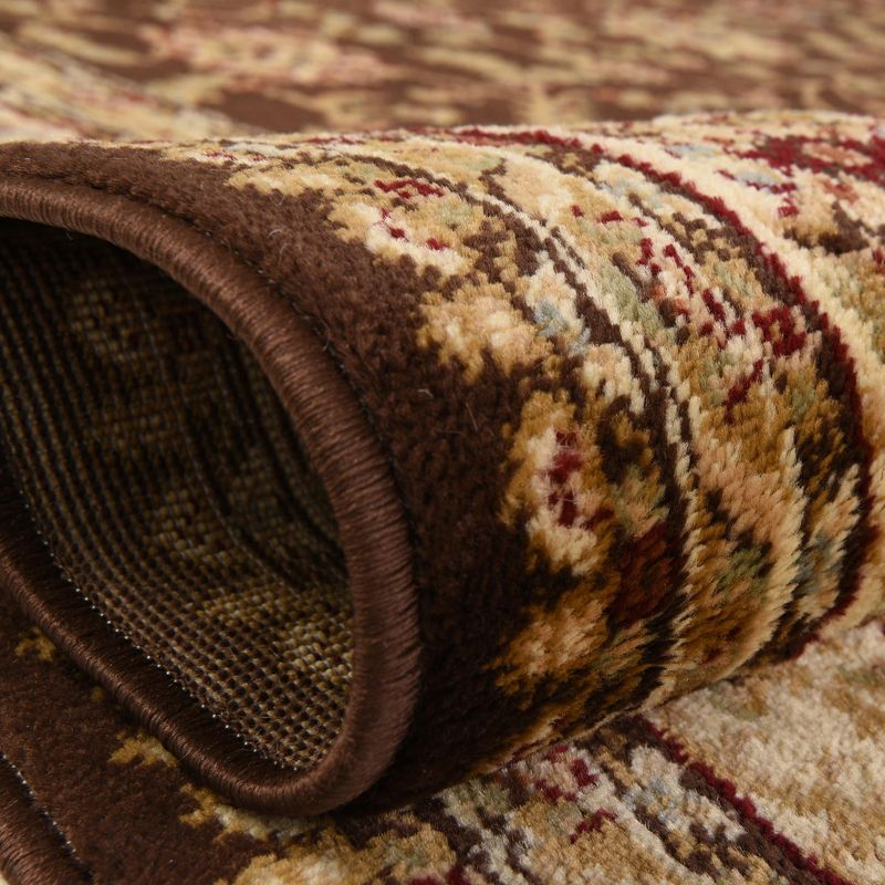 Unique Loom Voyage Collection Area Rug - St. Louis (4' 1" x 6' 1" Rectangle Brown/Green)
