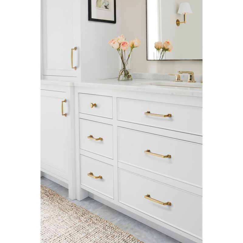 Amerock Westerly 6-5/16 inch (160mm) Center-to-Center Golden Champagne Cabinet Pull