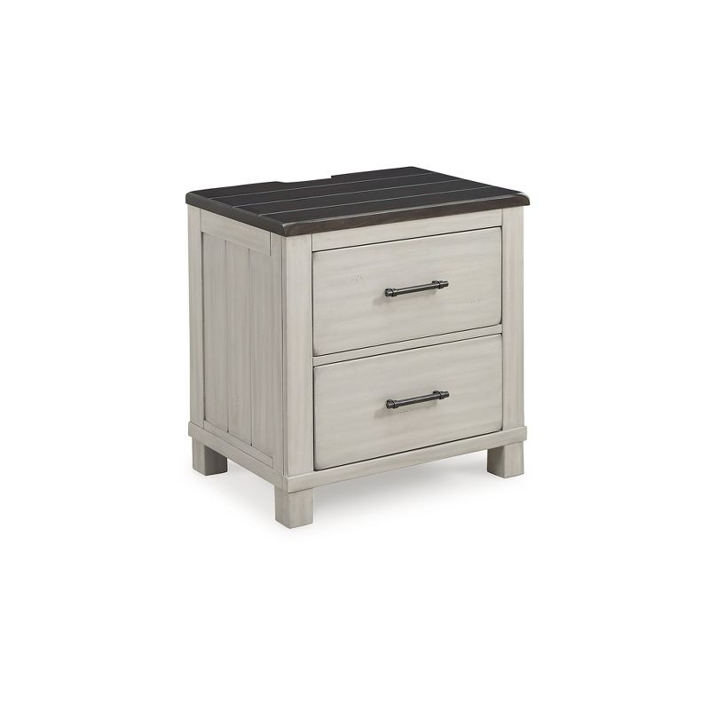 Signature Design by Ashley Darborn 2 Drawer Nightstand, Gray & Brown