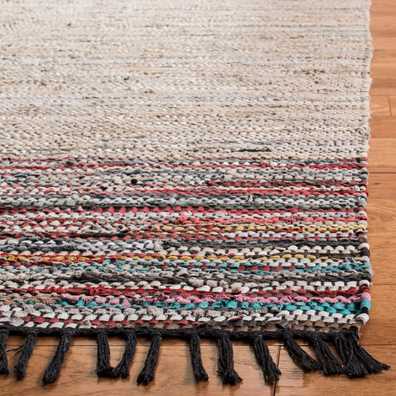 Vintage Leather VTL202 Hand Woven Indoor Accent Rug - Beige/Multi - 2'x3' - Safavieh