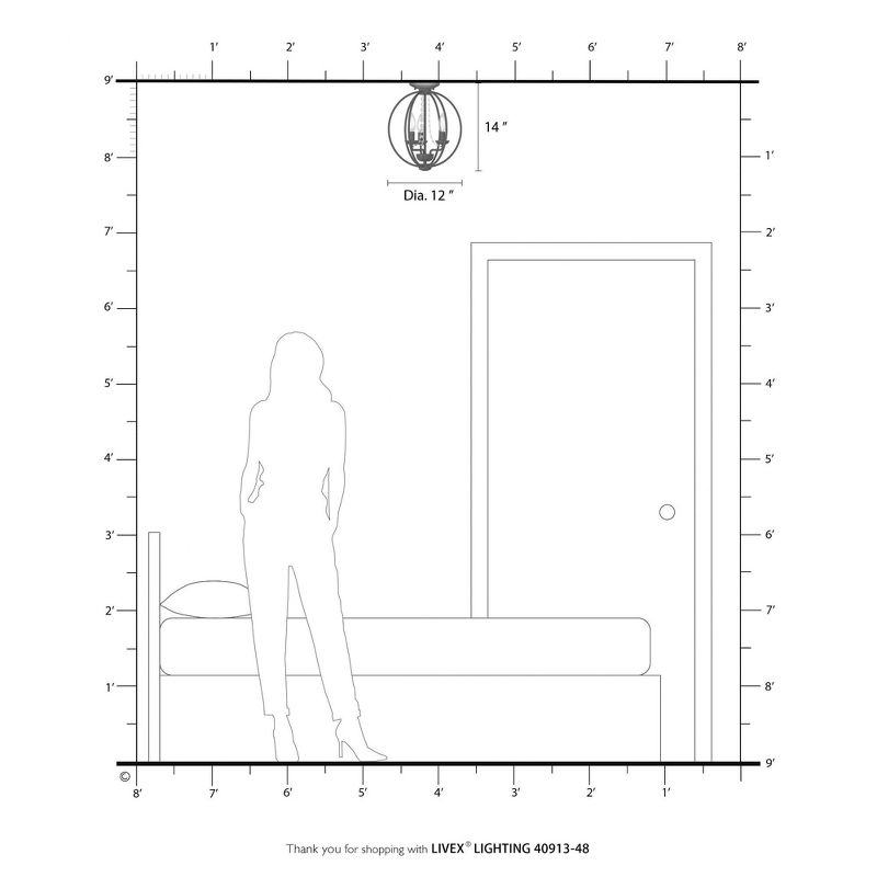 Livex Lighting Arabella 3 - Light Chandelier in  Antique Gold Leaf