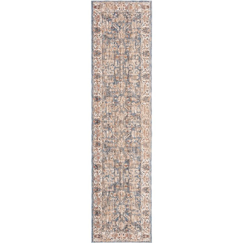Heirloom HRL704 Power Loomed Runner Rug - Light Blue/Ivory - 2'x8' - Safavieh.