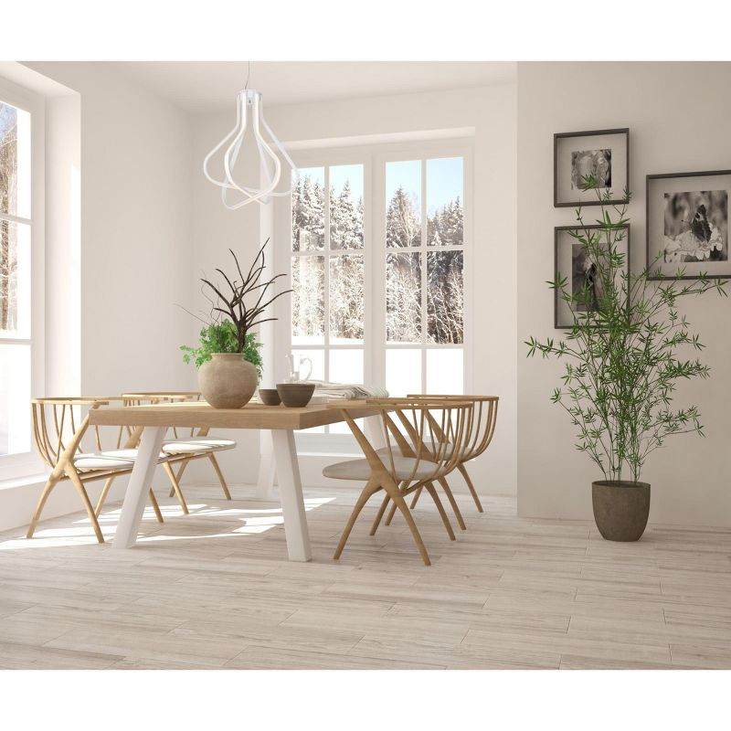 Elegant Lighting Dahlia 3 light in White Pendant