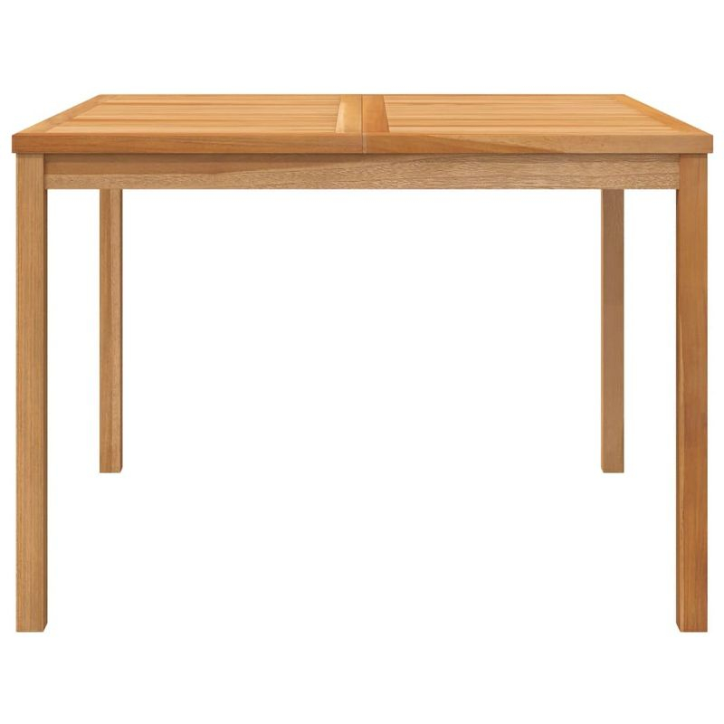 vidaXL Patio Dining Table 43.3 inches x43.3 inches x30.3 inches  Solid Teak Wood