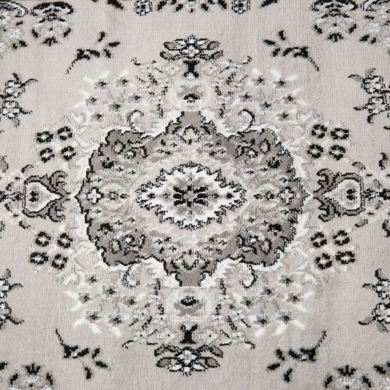 Home Dynamix Premium Sakarya Traditional Medallion Area Rug, Grey/Ivory, 7'8"x10'7"