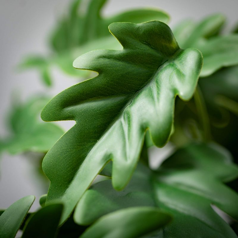 Sullivans Artificial 16.5" Philodendron Leaf Bush, Green