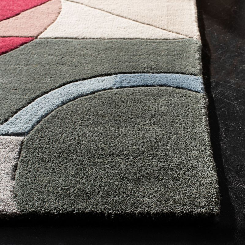 Rodeo Drive RD845 Hand Tufted Indoor Accent Rug - 2'3"x4' - Blue/Multi - Safavieh
