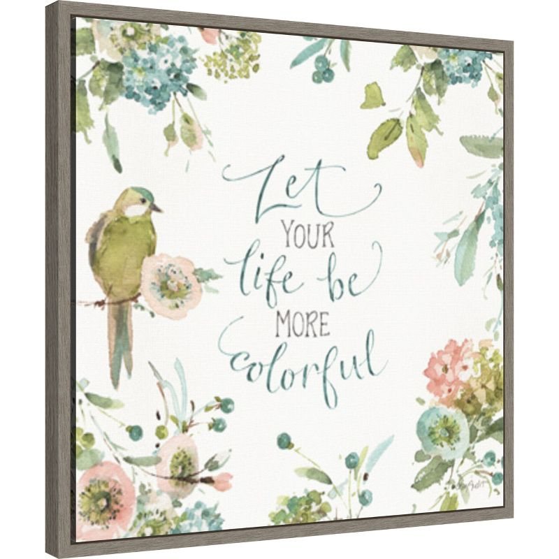 Amanti Art Mint Crush 10 by Lisa Audit Canvas Wall Art Print Framed 22 x 22-in.