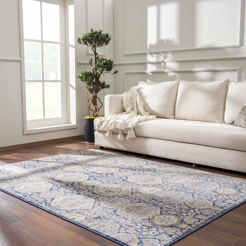 Hauteloom Rectangle Area Rug   Navy