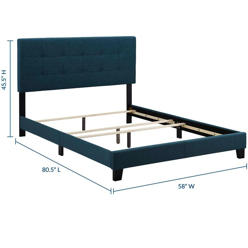 Modway Amira Full Upholstered Fabric Bed - Azure