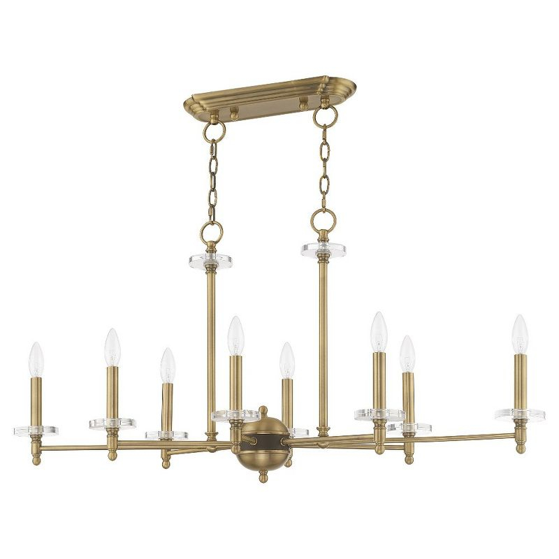 Livex Lighting Bennington 8 - Light Chandelier in  Antique Brass