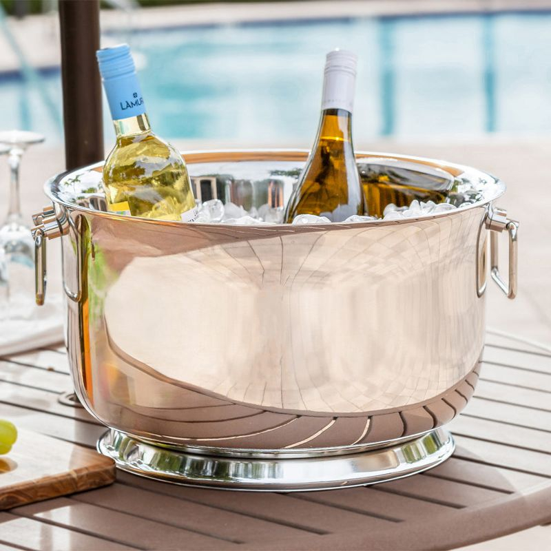 Sol Living 4.3 Gallons Stainless Steel Single Wall Beverage Tub for Parties